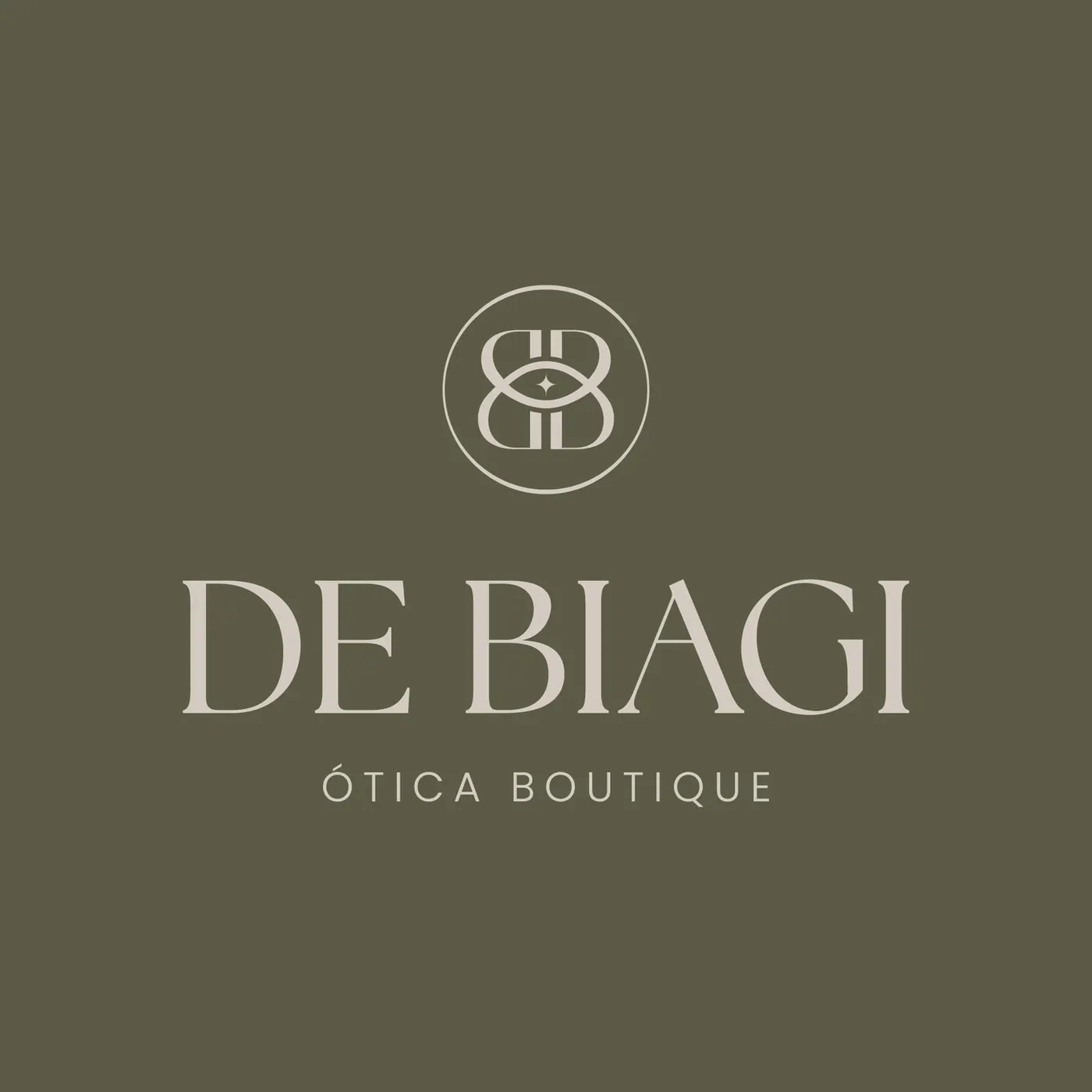 De Biagi Ótica Boutique logo on green