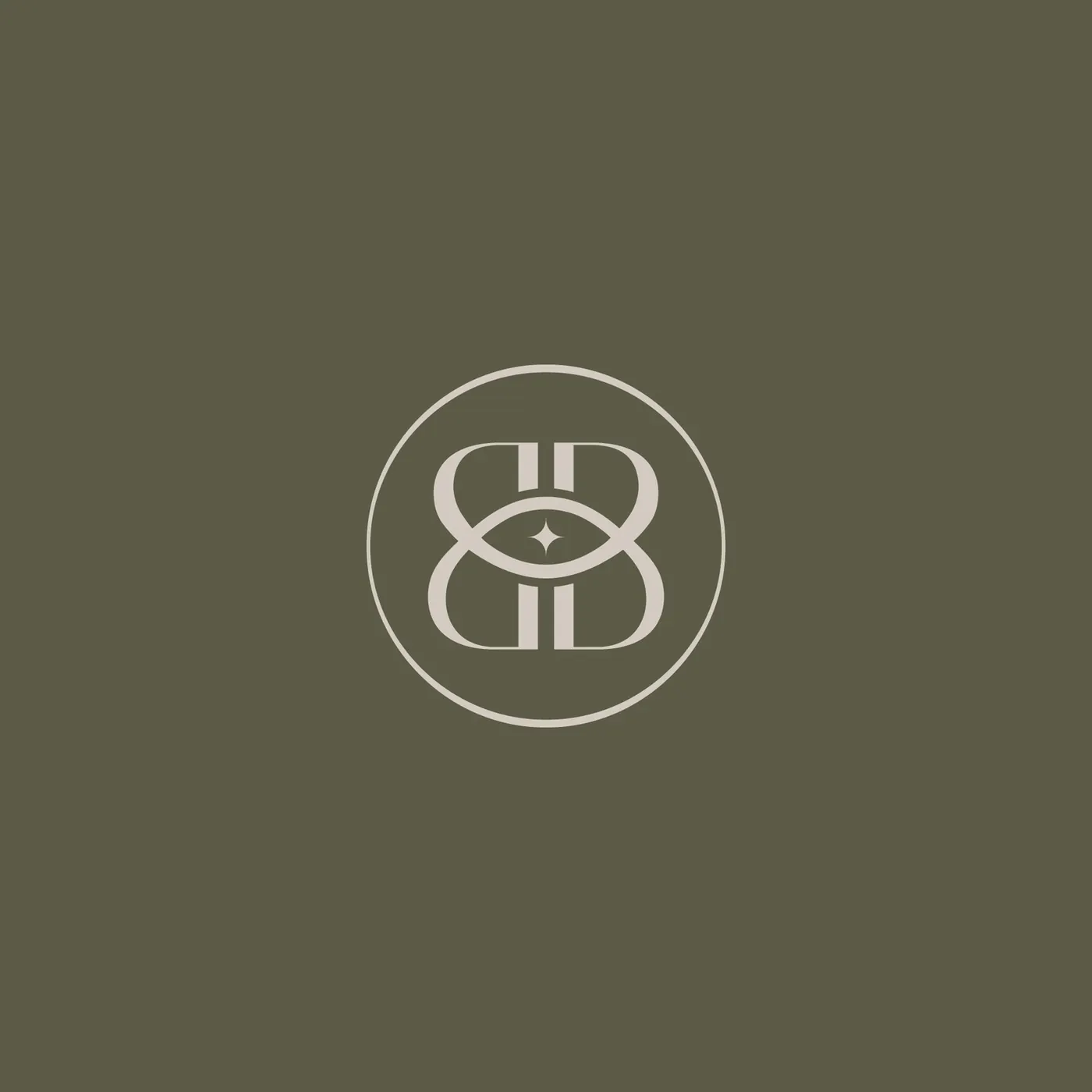 De Biagi monogram: the letter B forming an eye