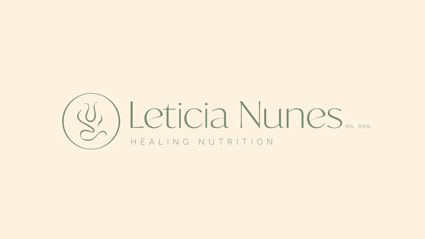 Leticia Nunes Healing Nutrition horizontal logo