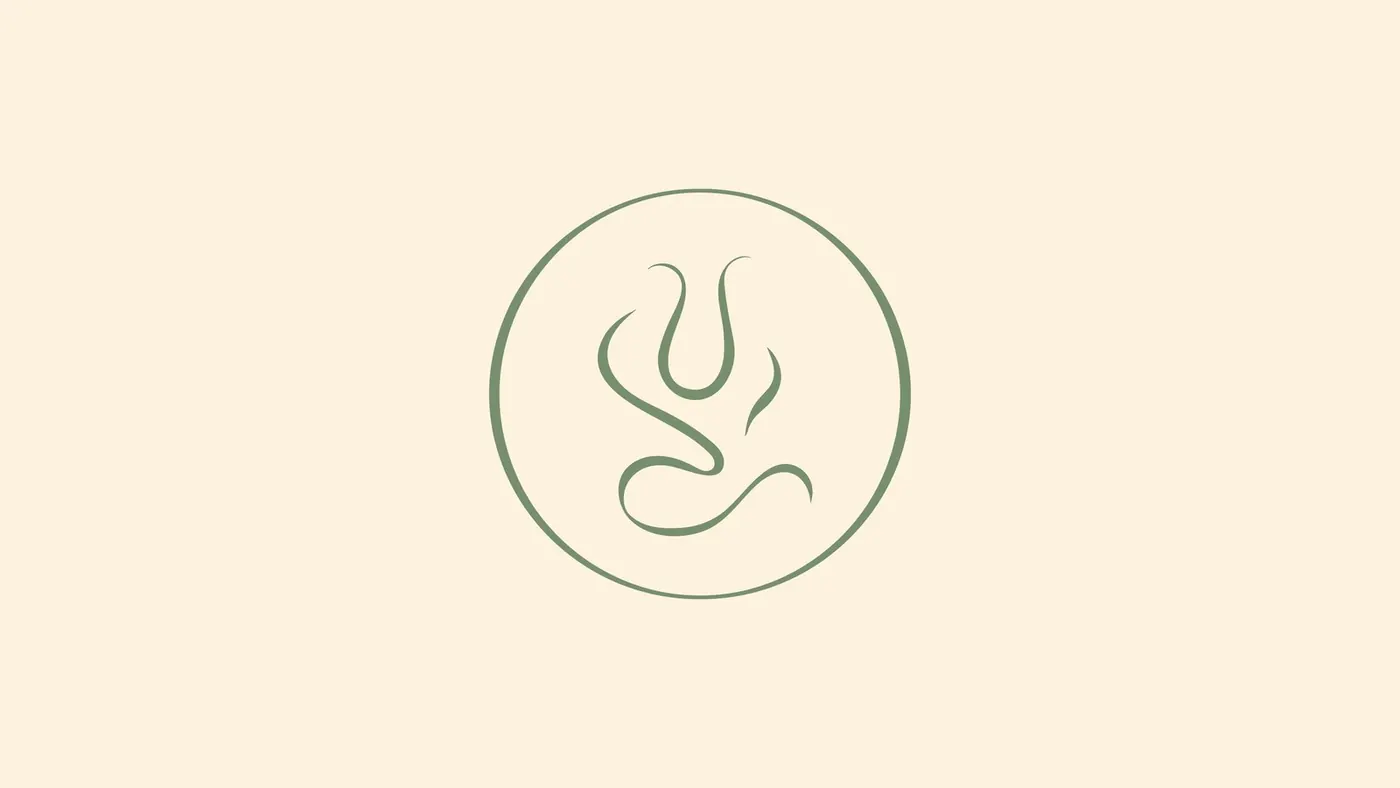 Tulip-shaped logo mark formed by the initials L and N