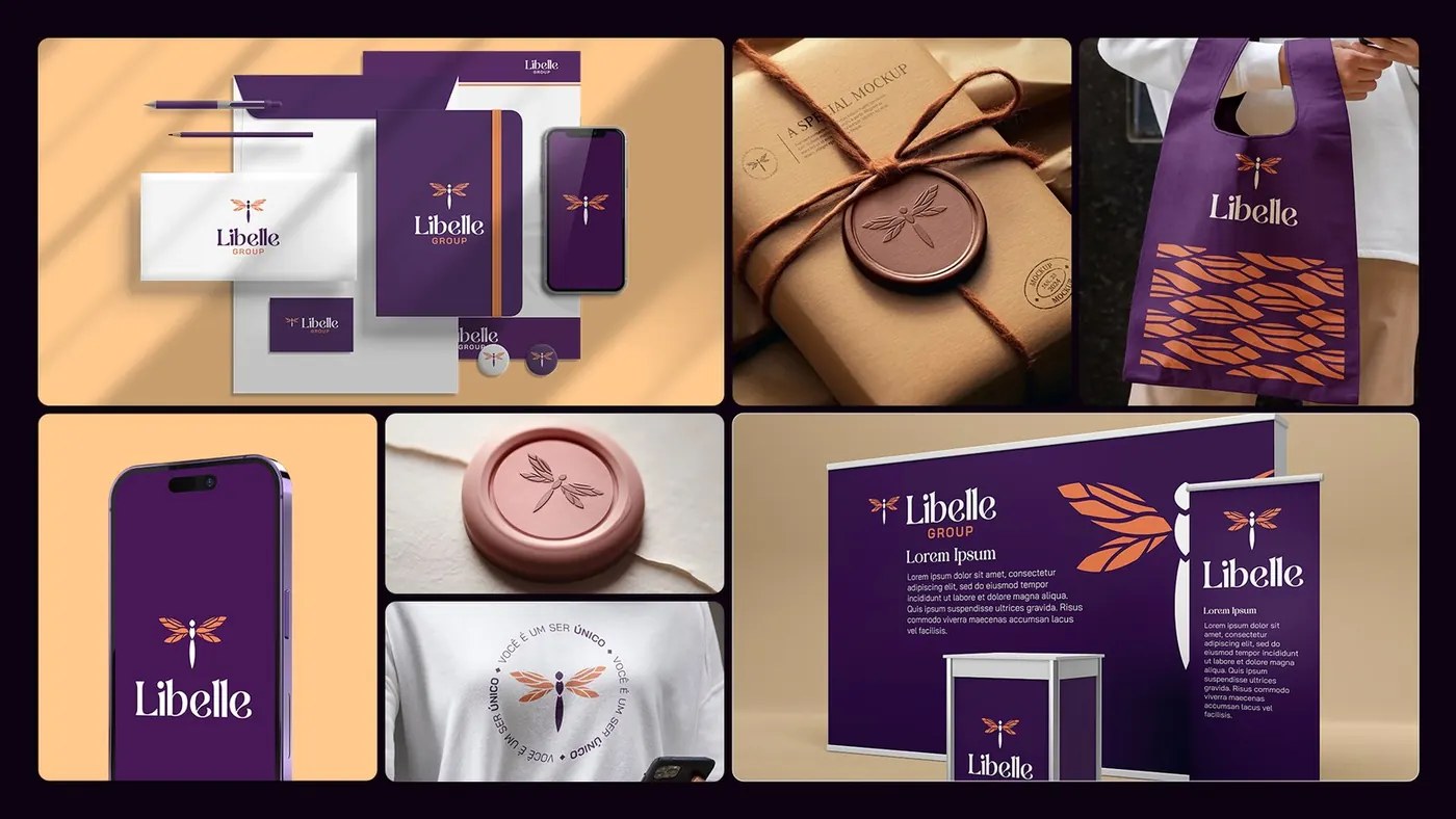 Libelle Group applications board: stationery, packaging and seal