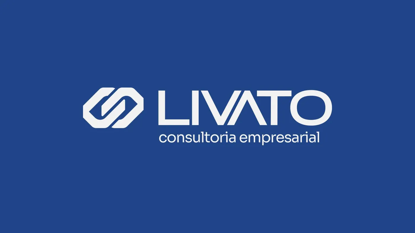 Livato Consultoria logo on blue