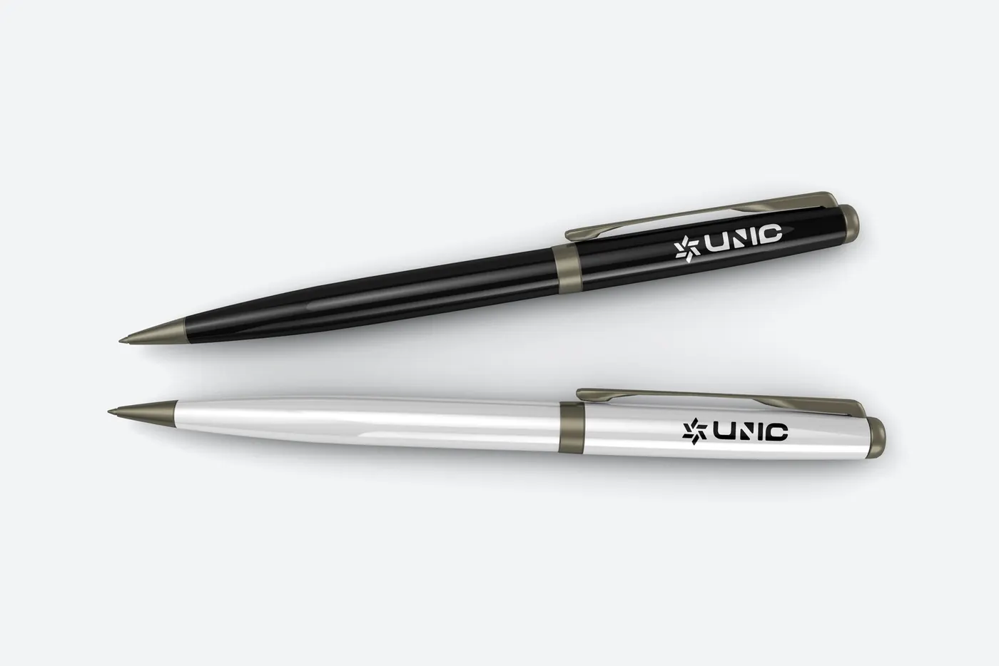 Pens with the UNIC brand